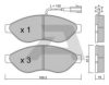 AISIN BPPE-1002 Brake Pad Set, disc brake